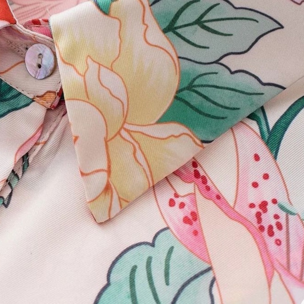 ✅SoLD✅Zara floral shirtdress - Picture 15 of 15